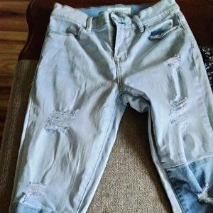 Light Blue patchwork jeans